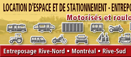 Logo de la compagnie d'entreposage de VR, Motorisé de Laval et couvrant la Rive-nord de Montréal