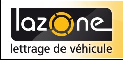 Logo de lettrage de véhicule lazone à Longueuil