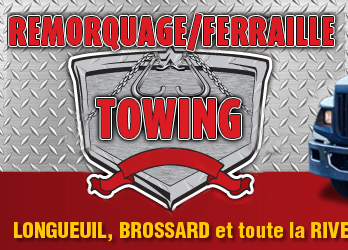 Logo de la compagnie de remorquage à Longueuil et sur la rive-sud de Montréal Logo de la compagnie de remorquage à Longueuil et sur la rive-sud de Montréal