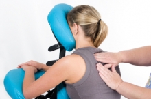 Massage sur chaise en entreprise