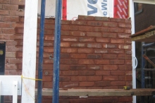 rénovation de brique et joints avec anciennes briques